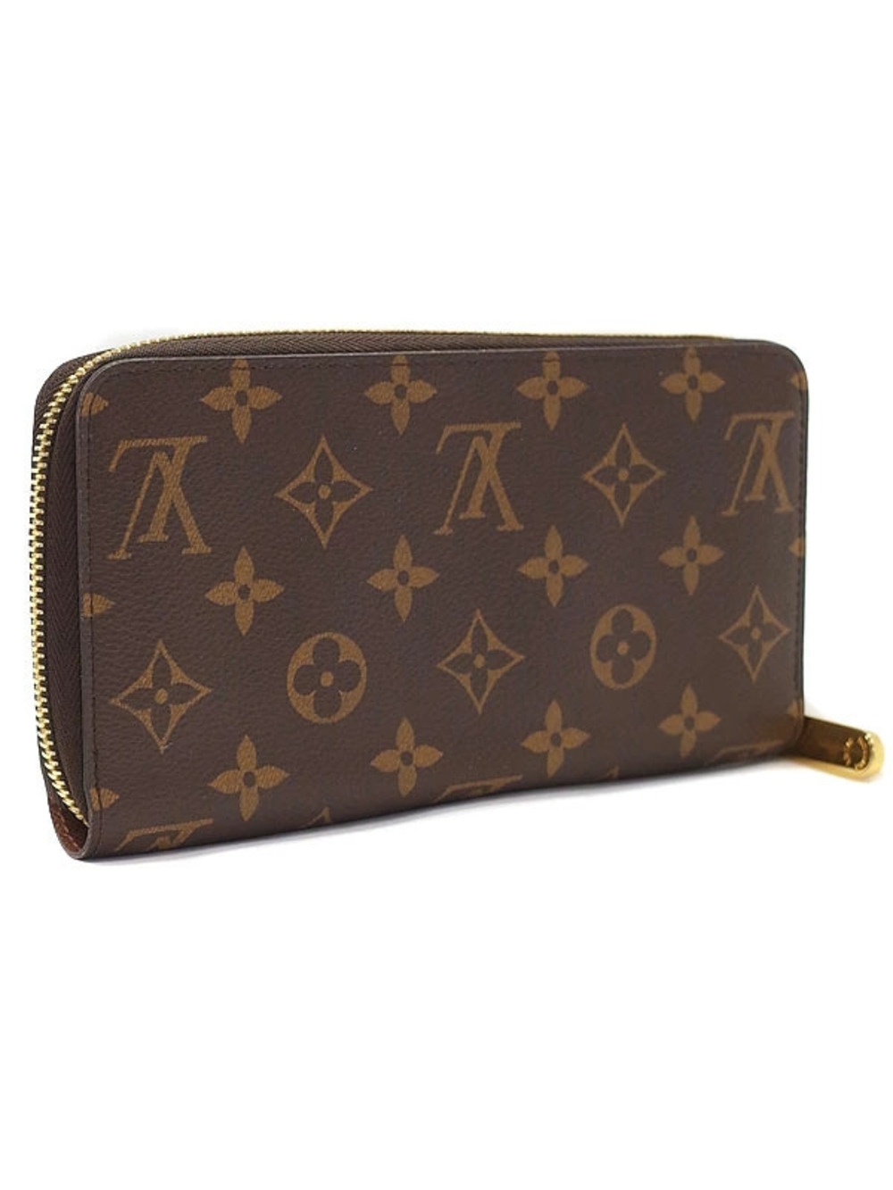 Louis Vuitton Zipper Round Wallet Zippy Long Monogram Brown